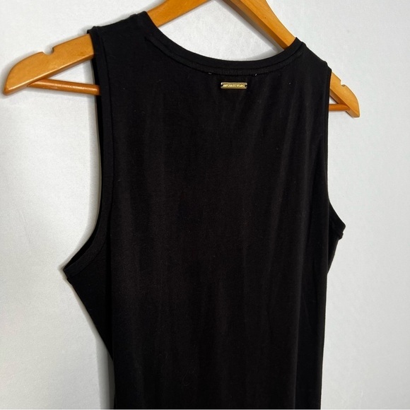 NWT! Michael MICHAEL KORS Black Asymmetric Hem Sleeveless Dress. Size Small. - Picture 7 of 15